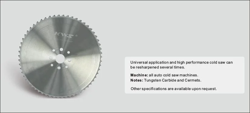 Kws Manufacturer 380mm Cold Saw Blade Cermet Tipped for Steel Cutting